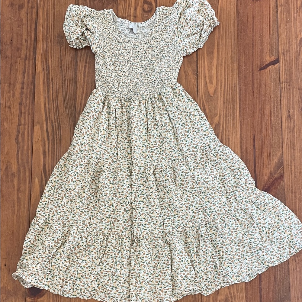 Paper Doll Floral Maxi Dress with Puff Sleeves